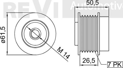 Trevi Automotive AP1192 - Ремъчна шайба, генератор vvparts.bg