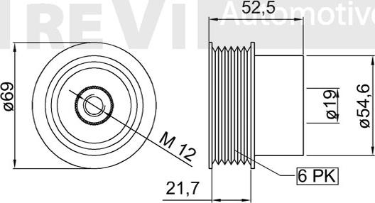 Trevi Automotive AP1156 - Ремъчна шайба, генератор vvparts.bg