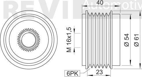 Trevi Automotive AP1171 - Ремъчна шайба, генератор vvparts.bg