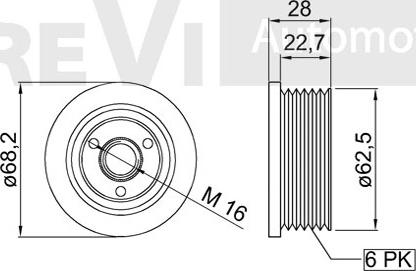 Trevi Automotive AP1173 - Ремъчна шайба, генератор vvparts.bg