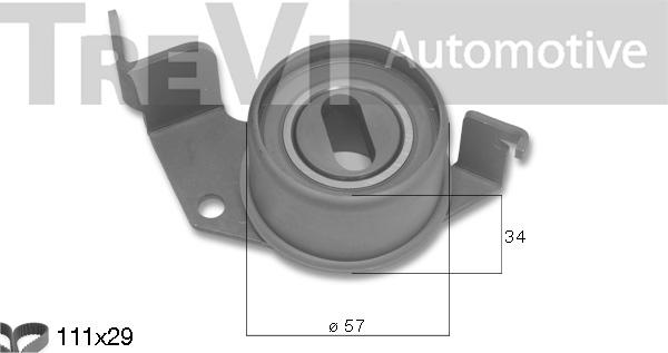 Trevi Automotive KD1498 - Комплект ангренажен ремък vvparts.bg