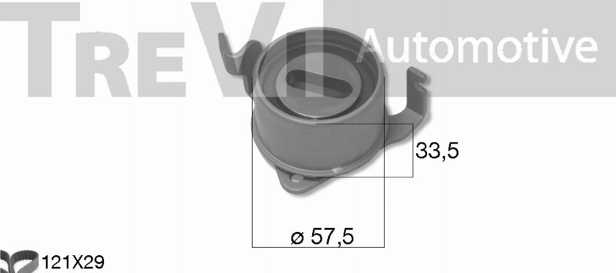 Trevi Automotive KD1493 - Комплект ангренажен ремък vvparts.bg