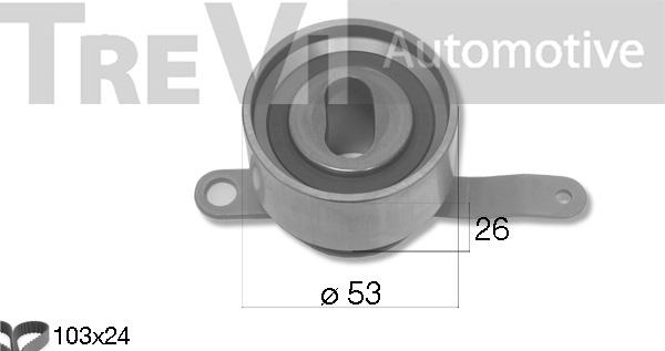 Trevi Automotive KD1482 - Комплект ангренажен ремък vvparts.bg