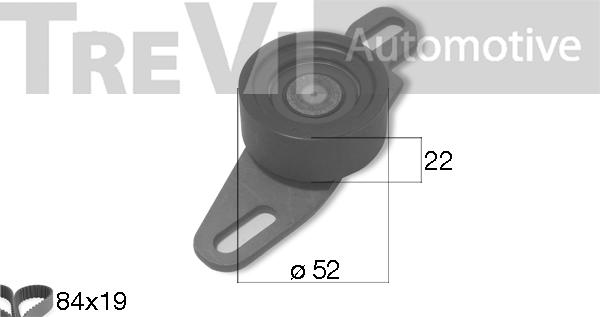 Trevi Automotive KD1487 - Комплект ангренажен ремък vvparts.bg