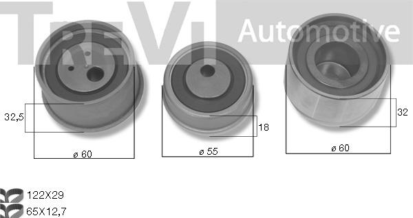 Trevi Automotive KD1508 - Комплект ангренажен ремък vvparts.bg