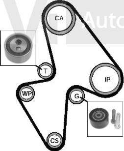 Trevi Automotive KD1001 - Комплект ангренажен ремък vvparts.bg