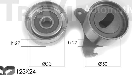 Trevi Automotive KD1023 - Комплект ангренажен ремък vvparts.bg