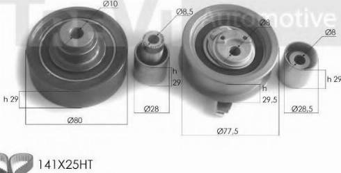 Trevi Automotive KD1101 - Комплект ангренажен ремък vvparts.bg