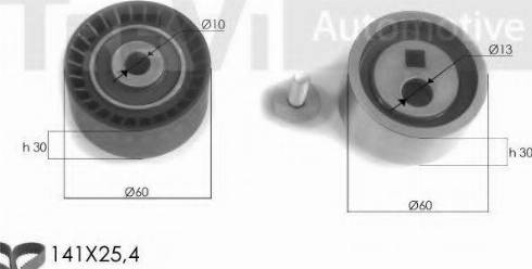 Trevi Automotive KD1108 - Комплект ангренажен ремък vvparts.bg