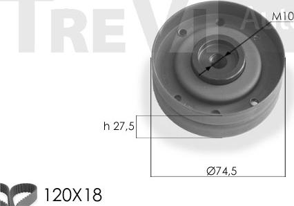 Trevi Automotive KD1102 - Комплект ангренажен ремък vvparts.bg