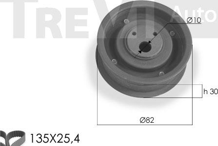 Trevi Automotive KD1113 - Комплект ангренажен ремък vvparts.bg