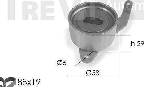 Trevi Automotive KD1135 - Комплект ангренажен ремък vvparts.bg