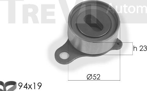 Trevi Automotive KD1136 - Комплект ангренажен ремък vvparts.bg