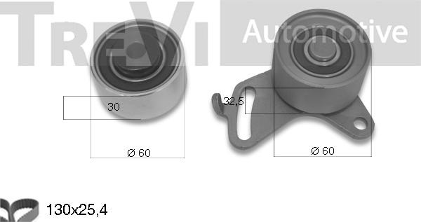 Trevi Automotive KD1138 - Комплект ангренажен ремък vvparts.bg