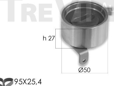 Trevi Automotive KD1359 - Комплект ангренажен ремък vvparts.bg