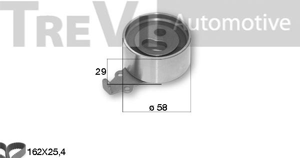 Trevi Automotive KD1309 - Комплект ангренажен ремък vvparts.bg