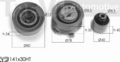 Trevi Automotive KD1314 - Комплект ангренажен ремък vvparts.bg