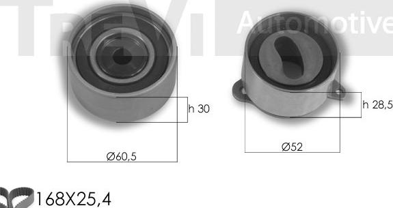 Trevi Automotive KD1310 - Комплект ангренажен ремък vvparts.bg