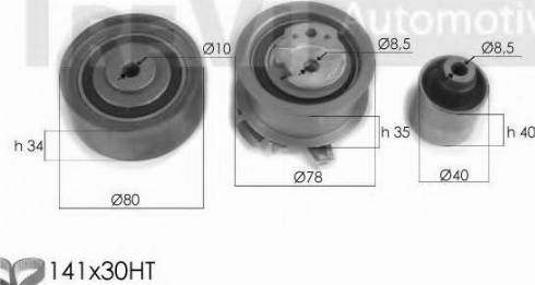 Trevi Automotive KD1313 - Комплект ангренажен ремък vvparts.bg