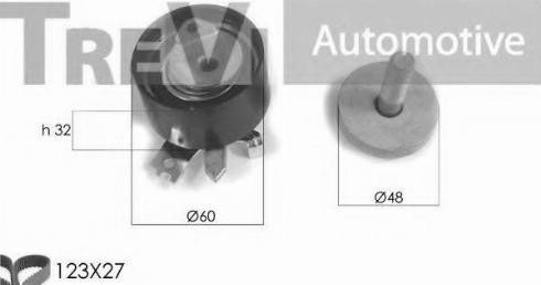 Trevi Automotive KD1242 - Комплект ангренажен ремък vvparts.bg