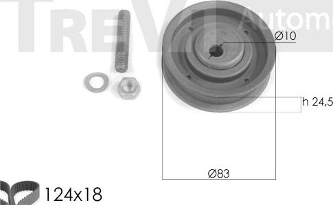 Trevi Automotive KD1263 - Комплект ангренажен ремък vvparts.bg