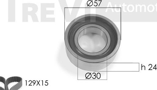 Trevi Automotive KD1209 - Комплект ангренажен ремък vvparts.bg