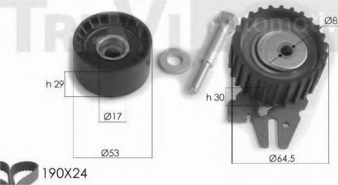 Trevi Automotive KD1230 - Комплект ангренажен ремък vvparts.bg