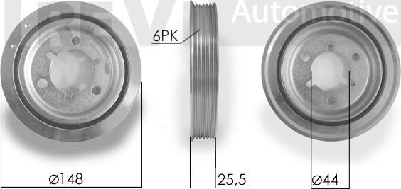 Trevi Automotive PC1093 - Ремъчна шайба, колянов вал vvparts.bg