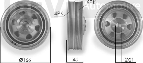 Trevi Automotive PC1049 - Ремъчна шайба, колянов вал vvparts.bg