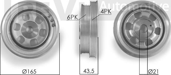 Trevi Automotive PC1068 - Ремъчна шайба, колянов вал vvparts.bg