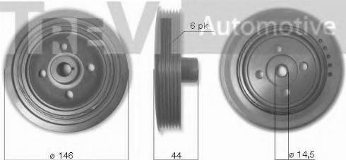 Trevi Automotive PC1199 - Ремъчна шайба, колянов вал vvparts.bg