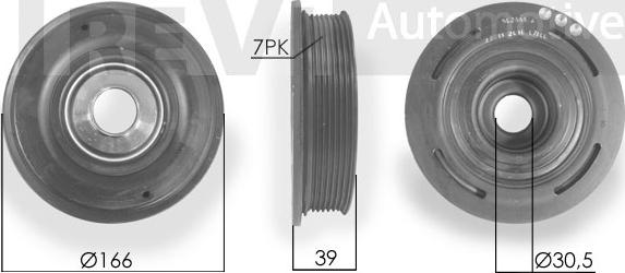 Trevi Automotive PC1131 - Ремъчна шайба, колянов вал vvparts.bg