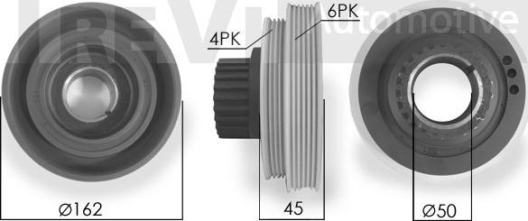 Trevi Automotive PC1202 - Ремъчна шайба, колянов вал vvparts.bg