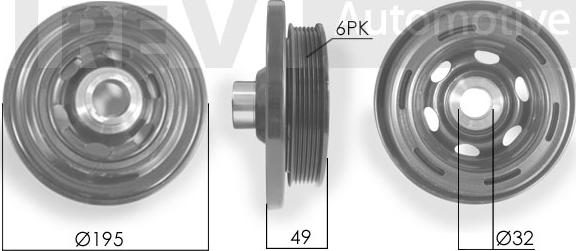 Trevi Automotive PC1227 - Ремъчна шайба, колянов вал vvparts.bg