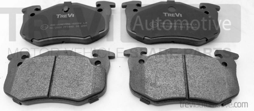 Trevi Automotive PF1448 - Комплект спирачно феродо, дискови спирачки vvparts.bg