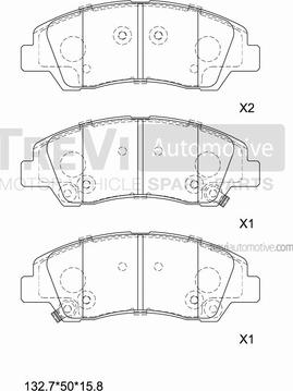 LPR-SA 05P5072 - Комплект спирачно феродо, дискови спирачки vvparts.bg