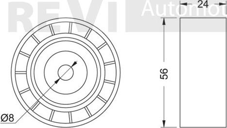 Trevi Automotive TA1915 - Паразитна / водеща ролка, пистов ремък vvparts.bg