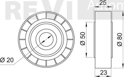 Trevi Automotive TA1479 - Паразитна / водеща ролка, пистов ремък vvparts.bg