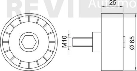 Trevi Automotive TA1509 - Паразитна / водеща ролка, пистов ремък vvparts.bg