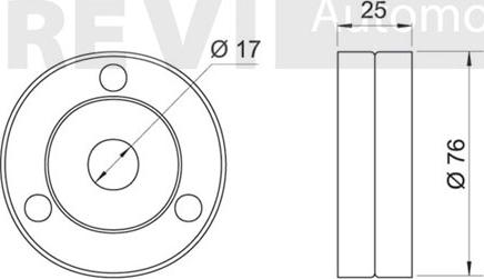 Trevi Automotive TA1500 - Паразитна / водеща ролка, пистов ремък vvparts.bg