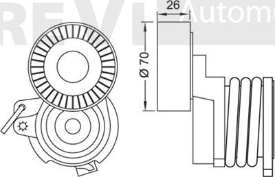 Trevi Automotive TA1589 - Ремъчен обтегач, пистов ремък vvparts.bg