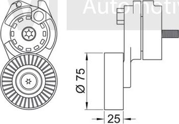 Trevi Automotive TA1695 - Ремъчен обтегач, пистов ремък vvparts.bg