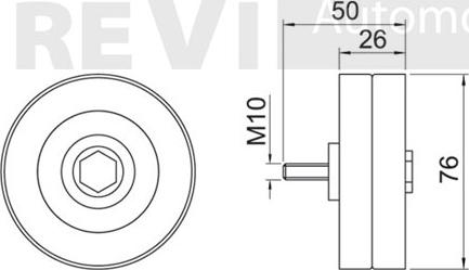 Trevi Automotive TA1633 - Паразитна / водеща ролка, пистов ремък vvparts.bg