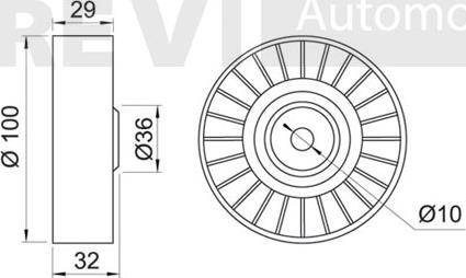 Trevi Automotive TA1009 - Паразитна / водеща ролка, пистов ремък vvparts.bg