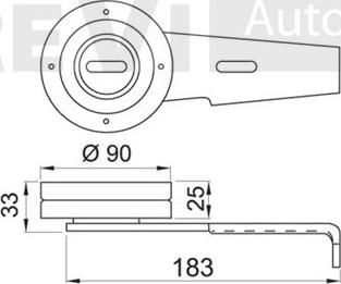 Trevi Automotive TA1087 - Паразитна / водеща ролка, пистов ремък vvparts.bg