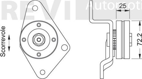 Trevi Automotive TA1192 - Паразитна / водеща ролка, пистов ремък vvparts.bg