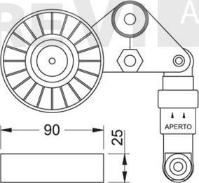 Trevi Automotive TA1111 - Ремъчен обтегач, пистов ремък vvparts.bg