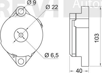 Trevi Automotive TA1185 - Ремъчен обтегач, пистов ремък vvparts.bg