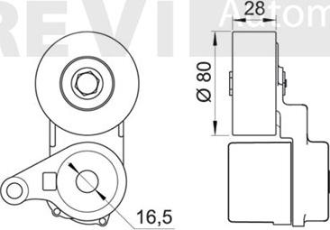 Trevi Automotive TA1891 - Ремъчен обтегач, пистов ремък vvparts.bg