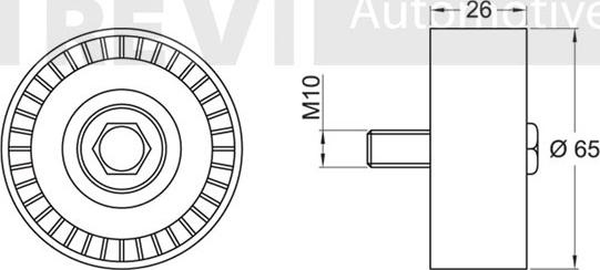 Trevi Automotive TA1860 - Паразитна / водеща ролка, пистов ремък vvparts.bg